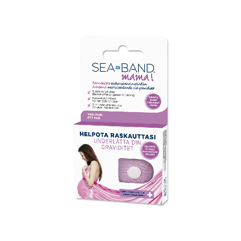 Sea-Band Mama iiveldusevastane randmepael beebiootel emadele, keda vaevab rasedusaegne iiveldus.