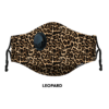 Supalabs korduvkasutatav mask täiskasvanule (leopard)