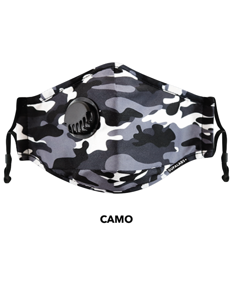 Supalabs korduvkasutatav mask täiskasvanule (camo)