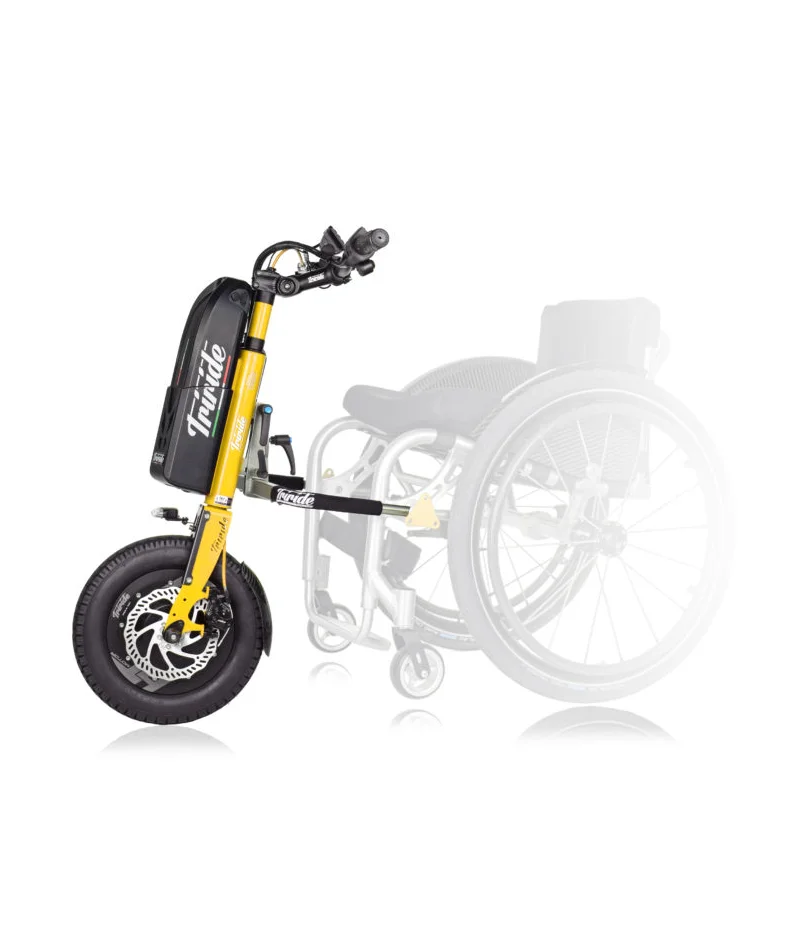 Triride elektriline ratastool kinnitub sinu aktiivratastooli külge ning muudab selle elektriliseks. Elektriline ratastool aitab sind kiiremini ja mugavamani pun
